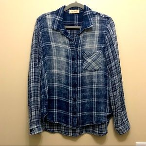 Bella Dahl Plaid Top